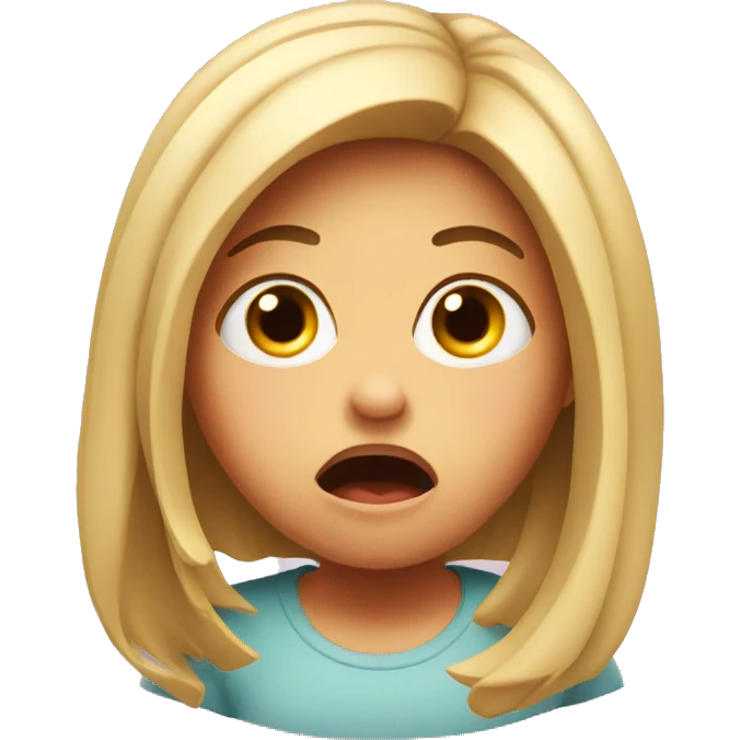 Shocked girl  emoji
