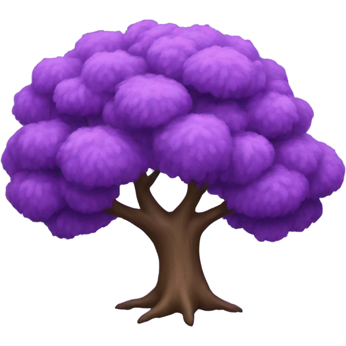 purple tree emoji
