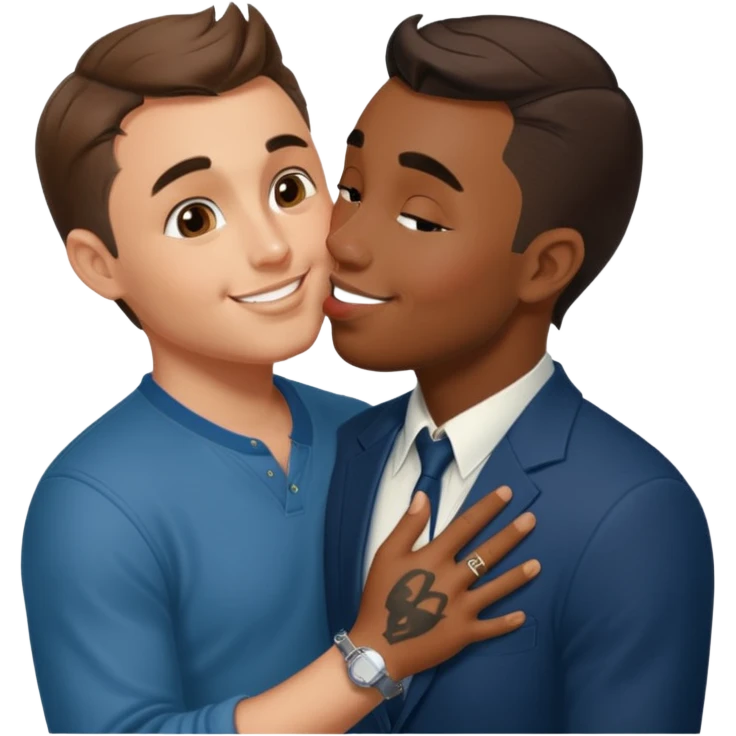 Charlie kirk kissingp diddy with tatoo 67 emoji