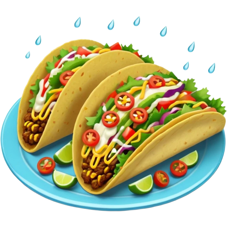 it's raining tacos emoji
