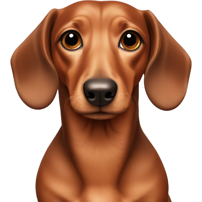 a beautiful dachshund emoji