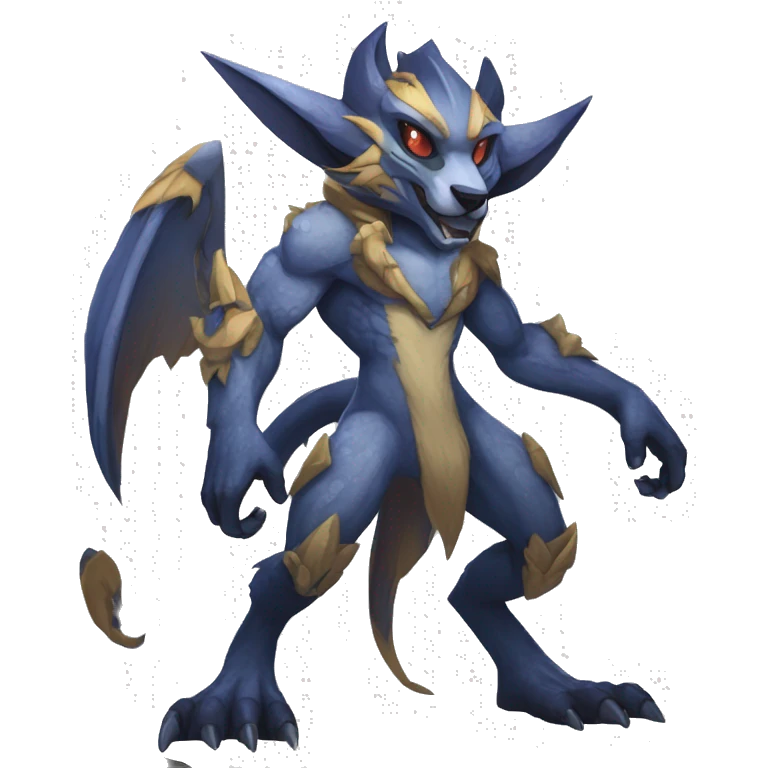 Anthro cool edgy Vernid-WickerBeast-Protogen-Primagen-Fakémon Full Body emoji