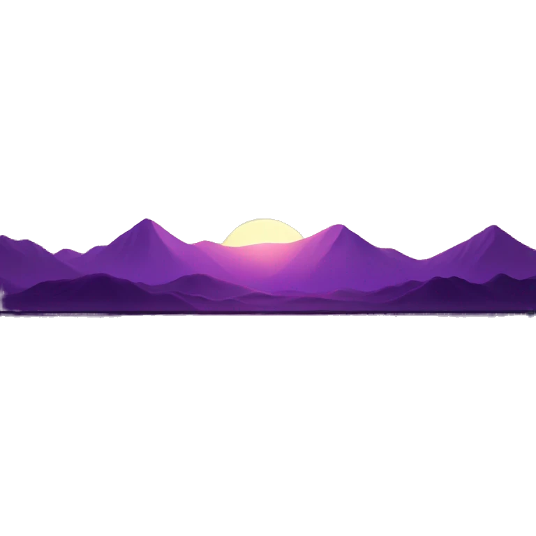 Purple sunset emoji