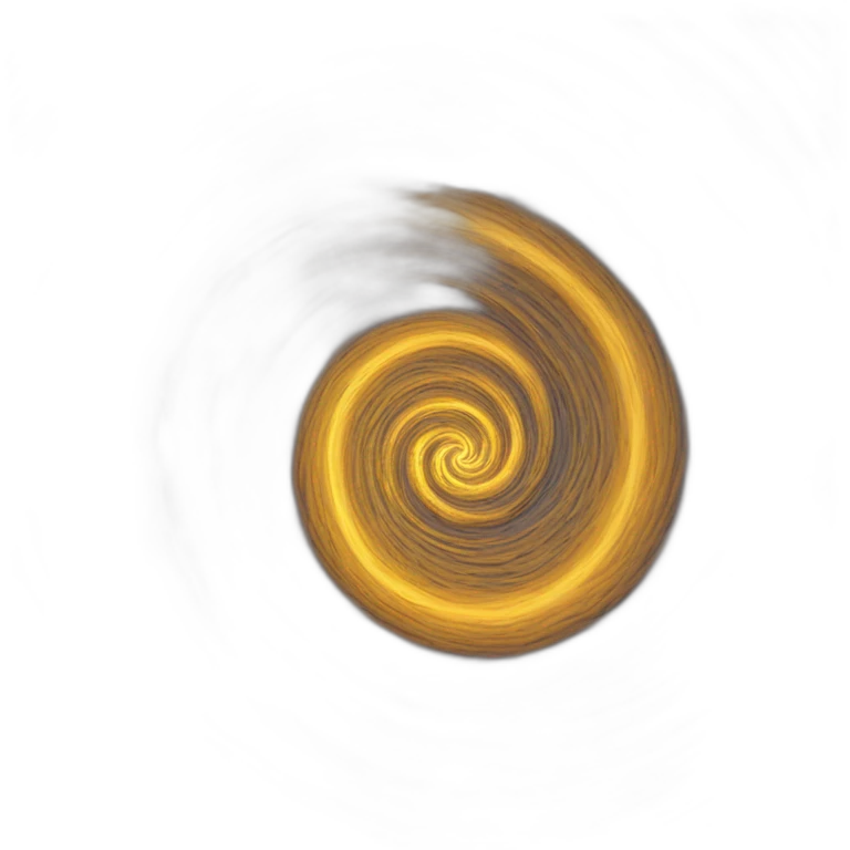 spirale fractale lumineuse contrastée et irisée. emoji