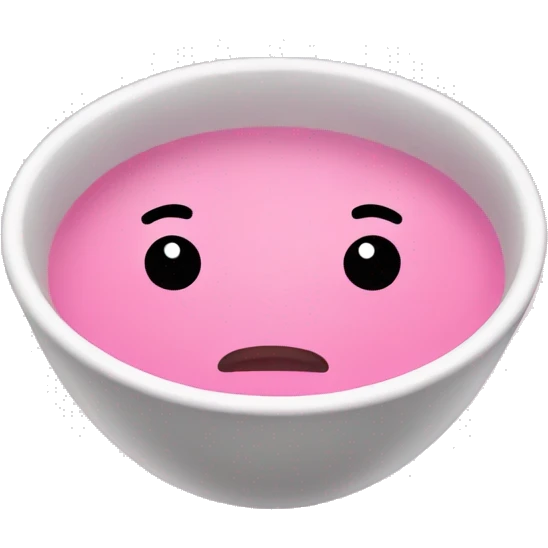 Pink soup emoji