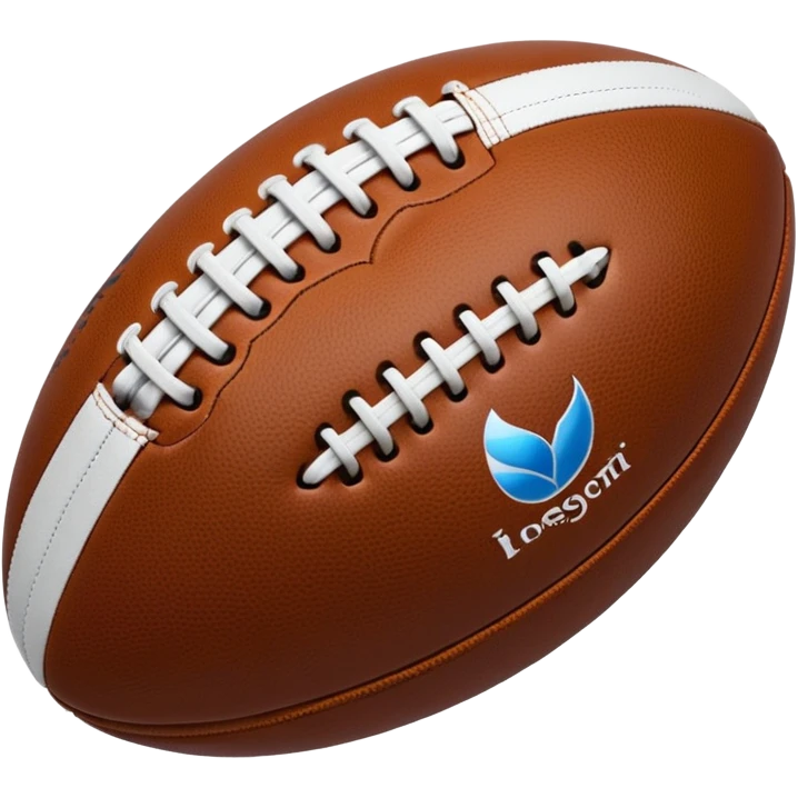 Balón de rugby hologram emoji