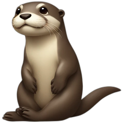 Otter on scales emoji