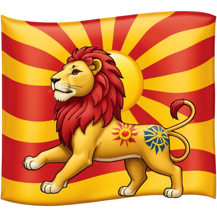 پرچم شیر و خورشید emoji