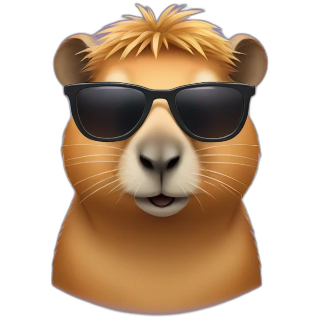 capybara in sunglasses emoji