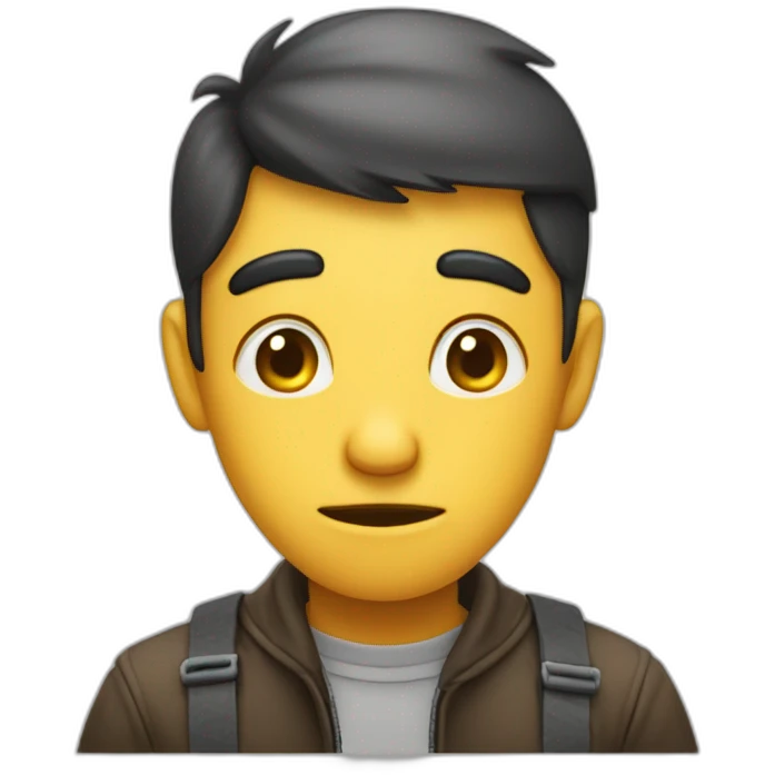 a shy face who is also mumbling and grumbling emoji