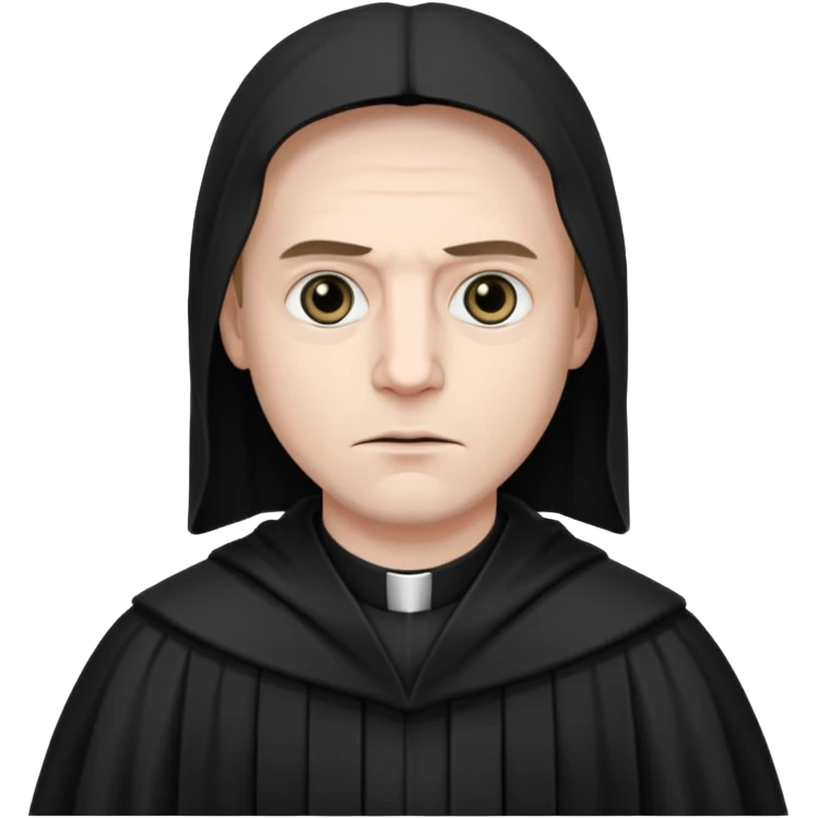 A preacher who's actually a demon.... but Noone knows it yet, in the style of your bleeding skull art. Dark gritty and menacing emoji