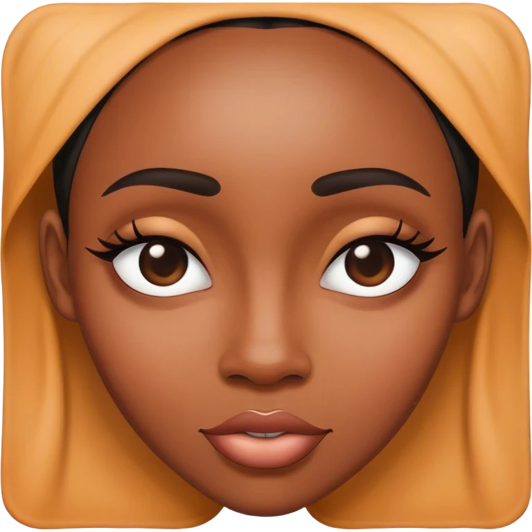Black woman with upside down face 🙃 emoji