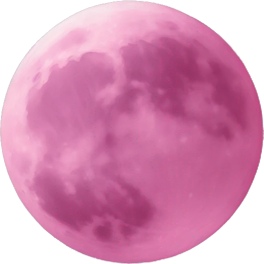 Pink moon emoji