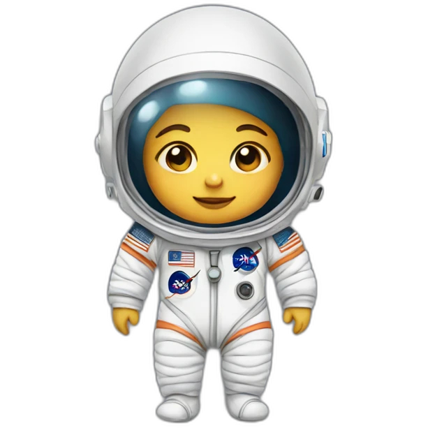 newborn in astronaut costume emoji