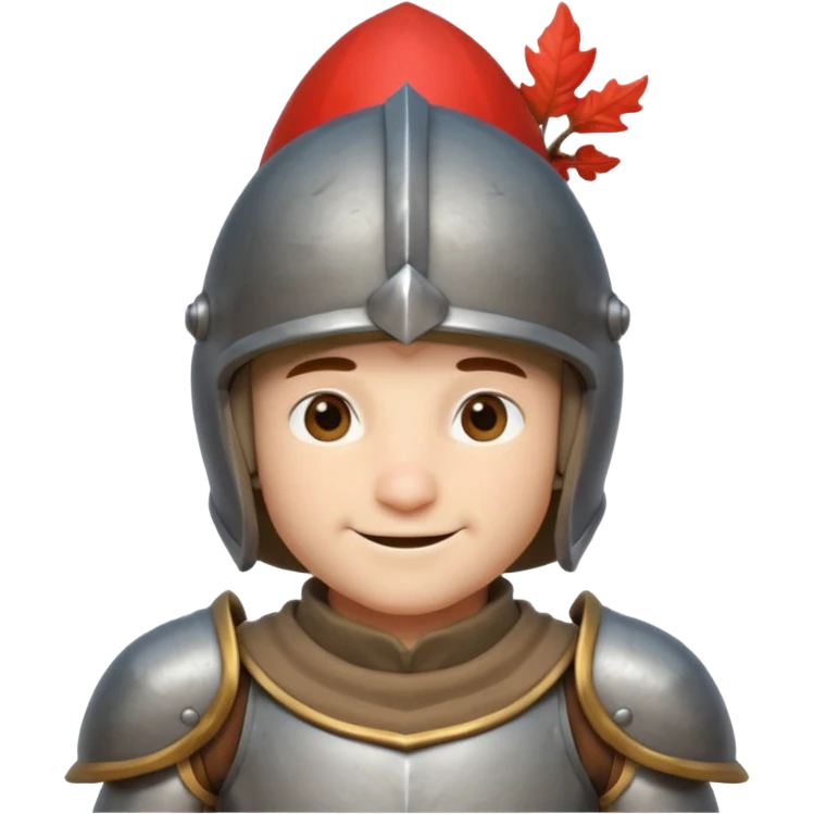mushroom knight portrait, head and shoulders only, mushroom cap helmet, tiny armor collar, heroic smile, fantasy vibe, 3D cartoon, mobile game icon style, clean background, no text, no watermark
 
 emoji