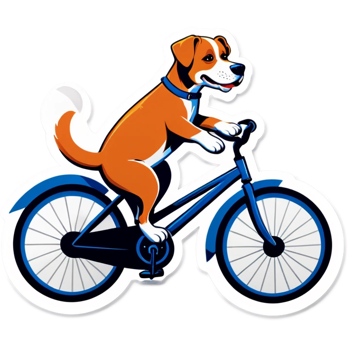 Perro en bicicleta  emoji