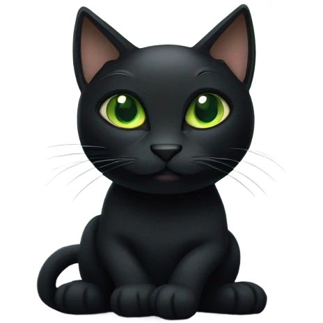 mysterious black cat emoji