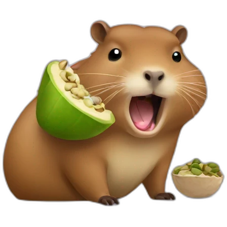 capybara-dentist-eatting-pistachio emoji