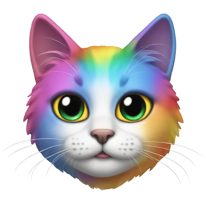 Rainbow cat emoji