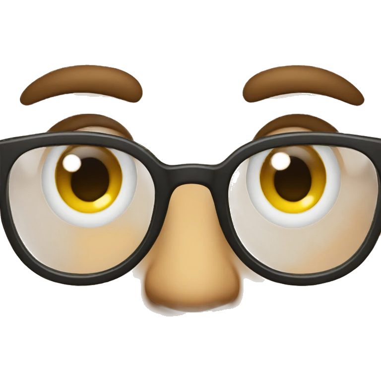 eyes with big glasses emoji