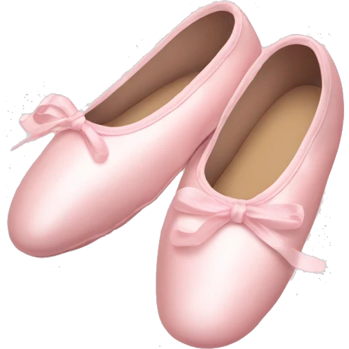 Pale pink ballet shoes emoji