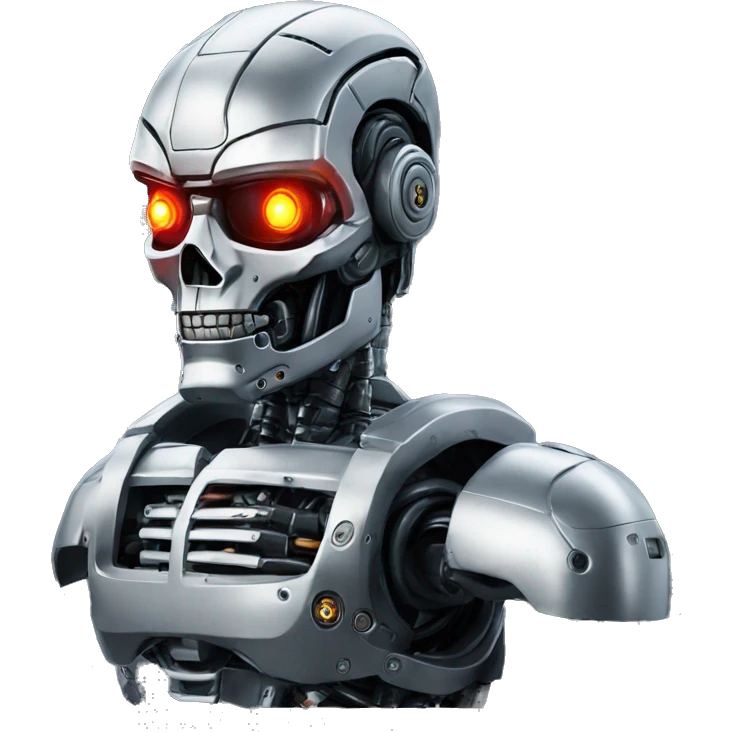 Robot de terminator rapero emoji