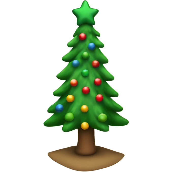 Christmas tree with legs emoji