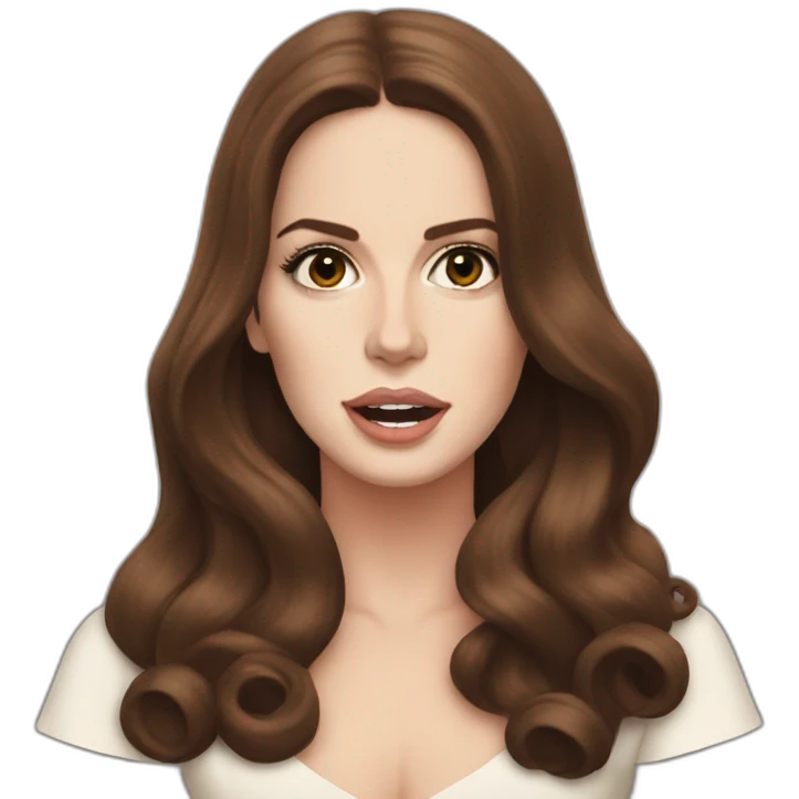 Lana del Rey singing  emoji