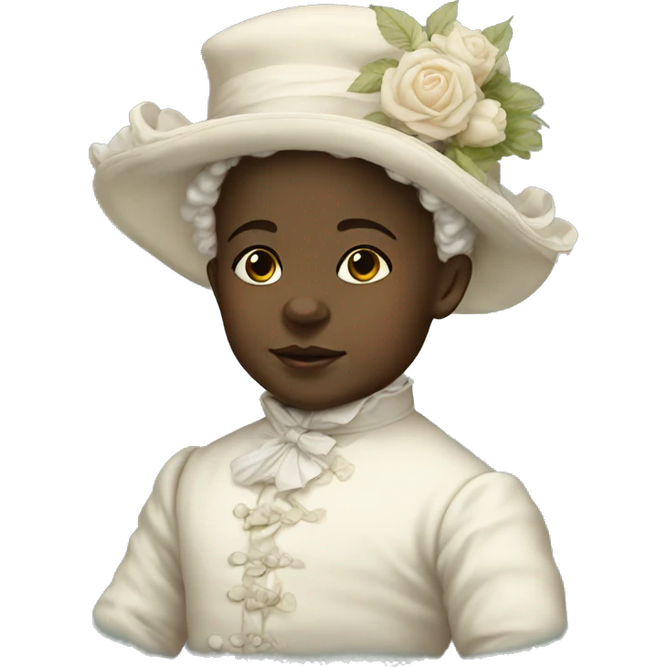 victorian white baby emoji