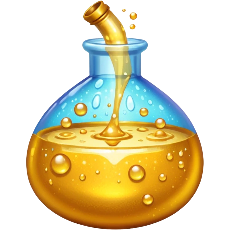 pixelated emoji of a golden potion emoji