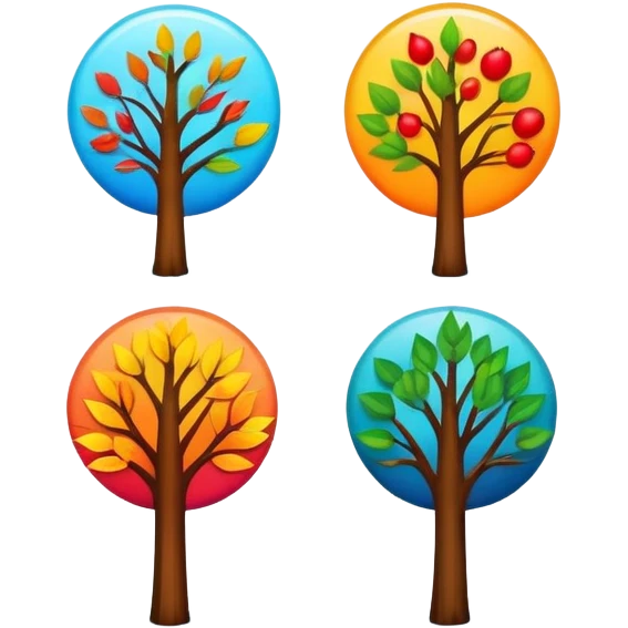 Four seasons in one circle for 'What Makes You Beautiful' by One Direction emoji