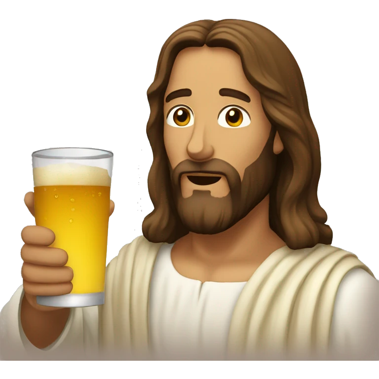 jesus christ drinking emoji