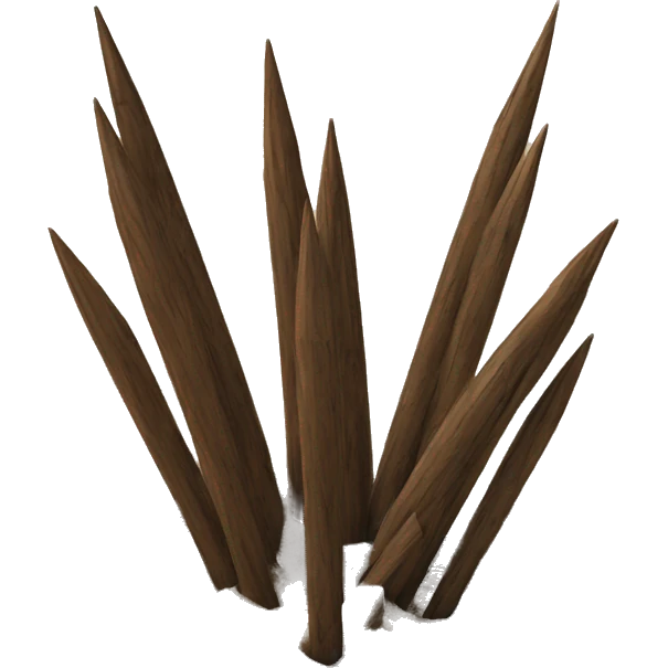 wooden spikes arising from the ground emoji