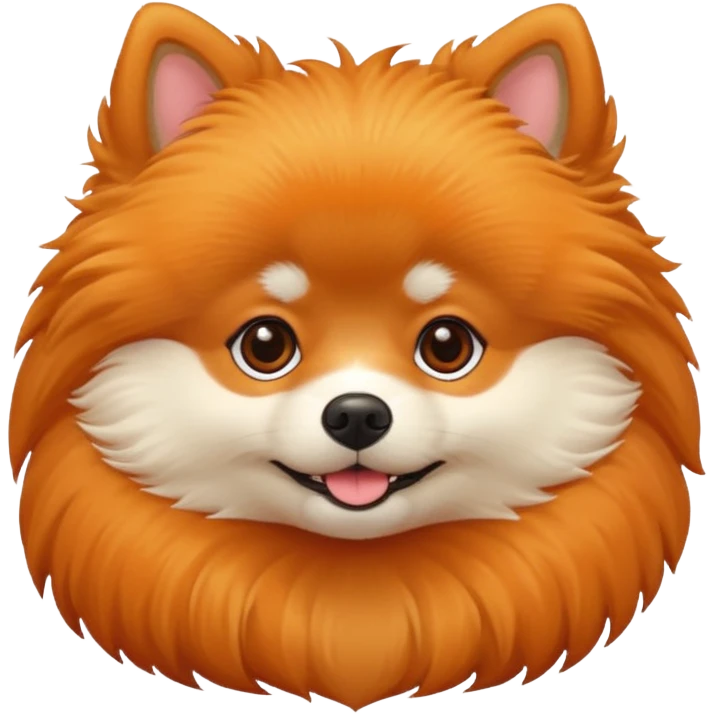 Pomeranian dog iOS Style emoji