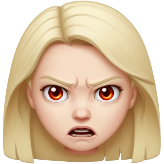Girl angry emoji