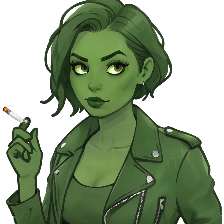 Girl smoking  emoji