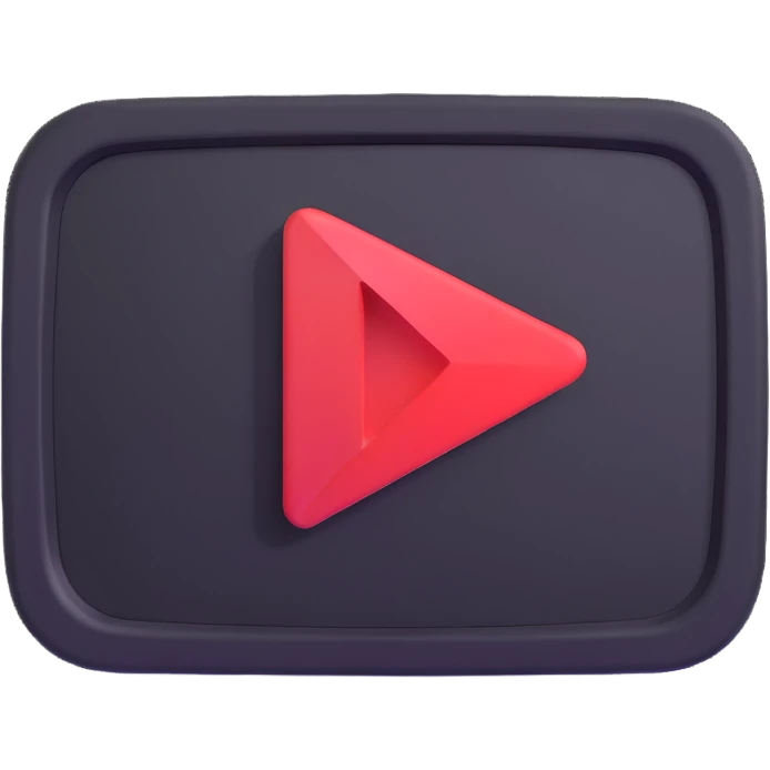 YouTube play button emoji