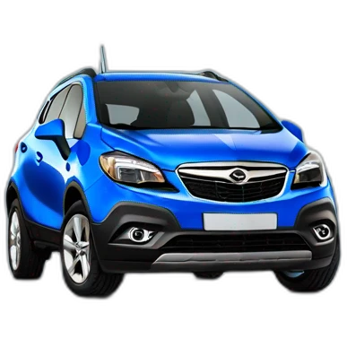 Car Opel Mokka bleu emoji