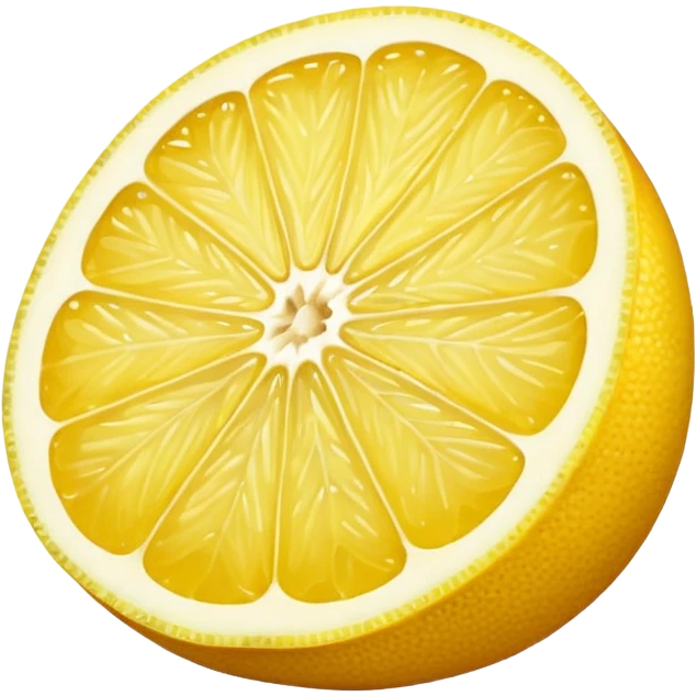 yellow half lemon emoji
