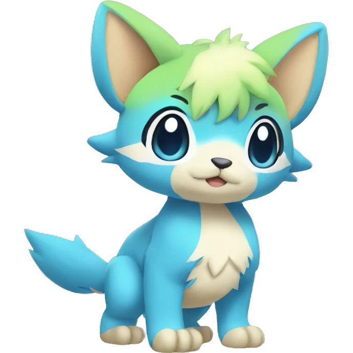 Cute cool animal hybrid Fakemon full body emoji