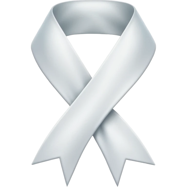 White ribbon emoji