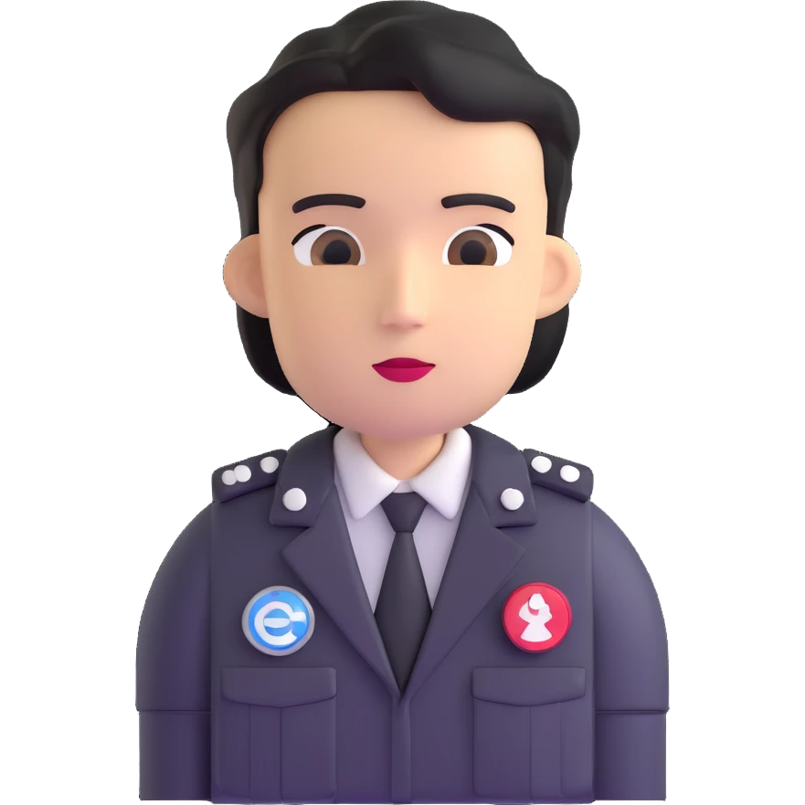 journalist with a press badge emoji