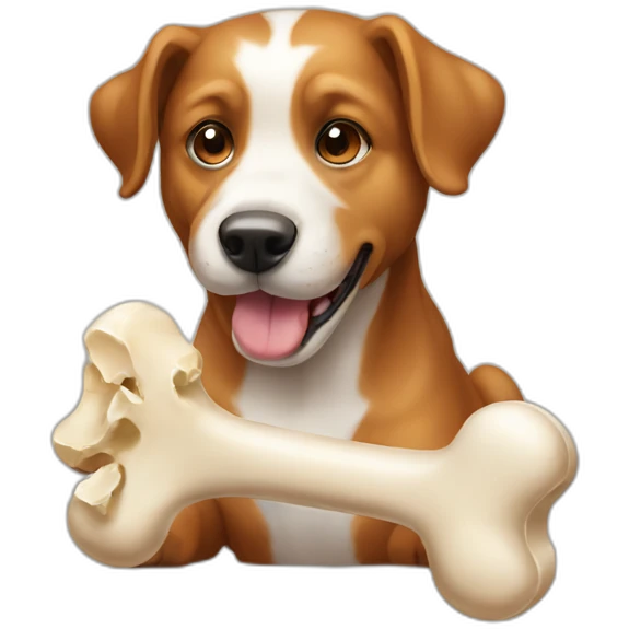 dog with bone emoji
