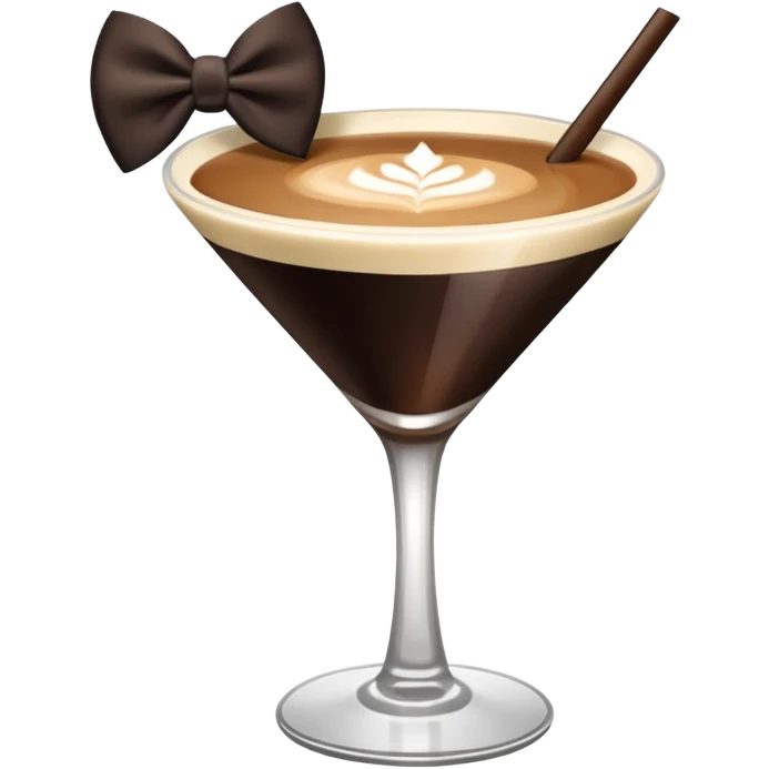 espresso martini big Black Bow  emoji
