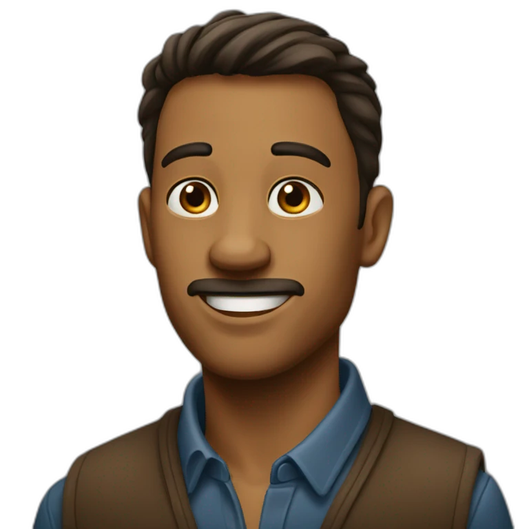 Homme brun  emoji