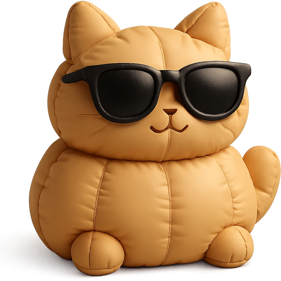Cat wearing sunglasses emoji