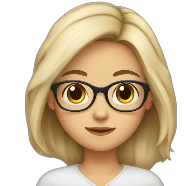 a cat owner she try to study emoji