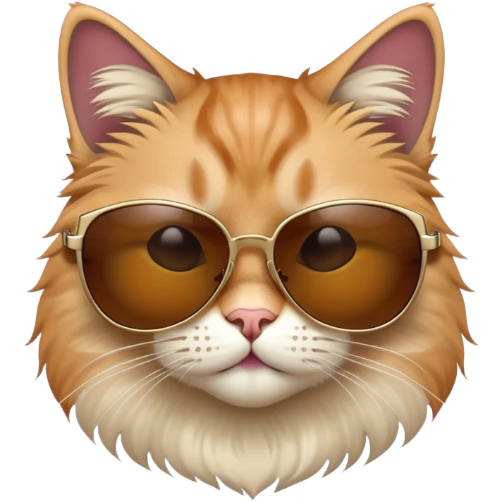 Cat wearing sunglasses, cool cat emoji