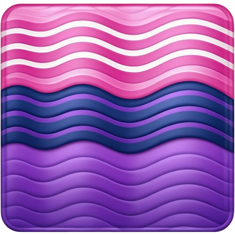 a wavy pink and navy rectangle with a purple stripe in the middle  emoji