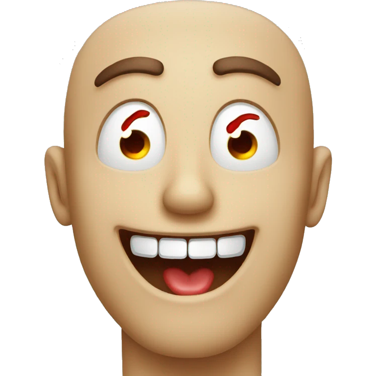 bloodshot eyes laughing face emoji